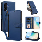 For Samsung Galaxy A37 5G / A36 5G / A56 5G Case 4 Card Slots Wallet Stand PU Leather Phone Cover with Wrist Strap