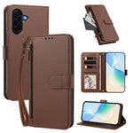 For Samsung Galaxy A37 5G / A36 5G / A56 5G Case 4 Card Slots Wallet Stand PU Leather Phone Cover with Wrist Strap