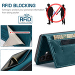 AUTSPACE til Samsung Galaxy S25 FE Wallet Case A01 Læder Stand Cover med RFID-blokerende Kortrum