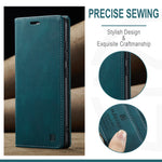 AUTSPACE til Samsung Galaxy S25 FE Wallet Case A01 Læder Stand Cover med RFID-blokerende Kortrum