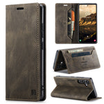AUTSPACE til Samsung Galaxy S25 FE Wallet Case A01 Læder Stand Cover med RFID-blokerende Kortrum