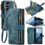 CASEME til Samsung Galaxy Z Fold8 Ultra C30 cover med rem lynlås flere kortlommer PU-læder cover