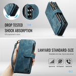 CASEME til Samsung Galaxy Z Fold8 Ultra C30 cover med rem lynlås flere kortlommer PU-læder cover
