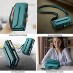 CASEME til Samsung Galaxy Z Fold8 Ultra Cover C36 Series Lynlås Pung Læder Telefoncover med Remme