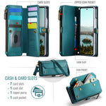 CASEME til Samsung Galaxy Z Fold8 Ultra Cover C36 Series Lynlås Pung Læder Telefoncover med Remme