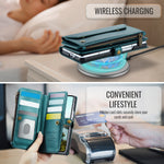CASEME for Samsung Galaxy Z Fold8 Ultra Case  C36 Series Zipper Wallet Leather Phone Cover with Straps