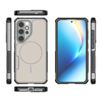 For Samsung Galaxy S24 Magnetic Case Shockproof Airbag PC+TPU Phone Cover