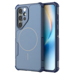 For Samsung Galaxy S24 Magnetic Case Shockproof Airbag PC+TPU Phone Cover