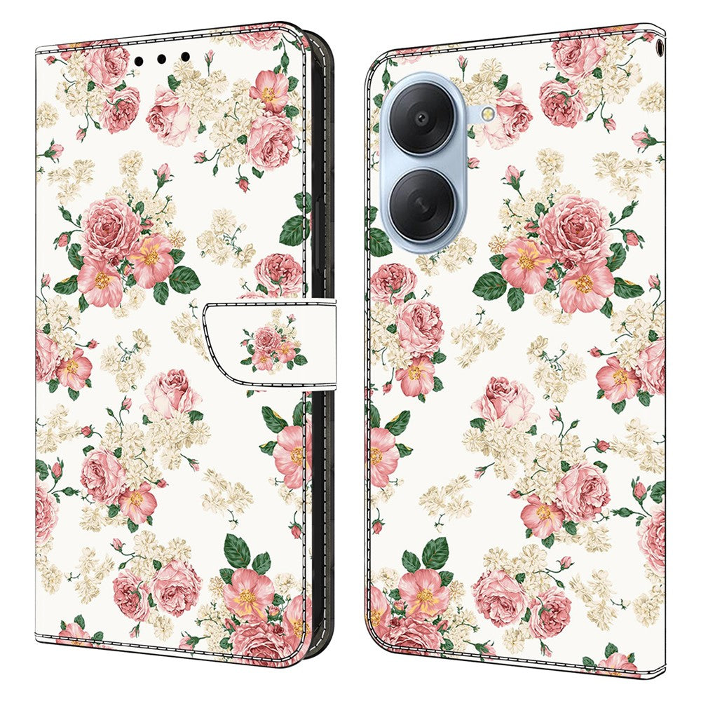 Til Xiaomi Redmi A7 4G Læderetui Mønstertryk Stand Flip Telefoncover