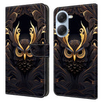 Pungetui til Xiaomi Redmi A7 4G, mønsterprint, PU-læder, flip-stander, telefoncover