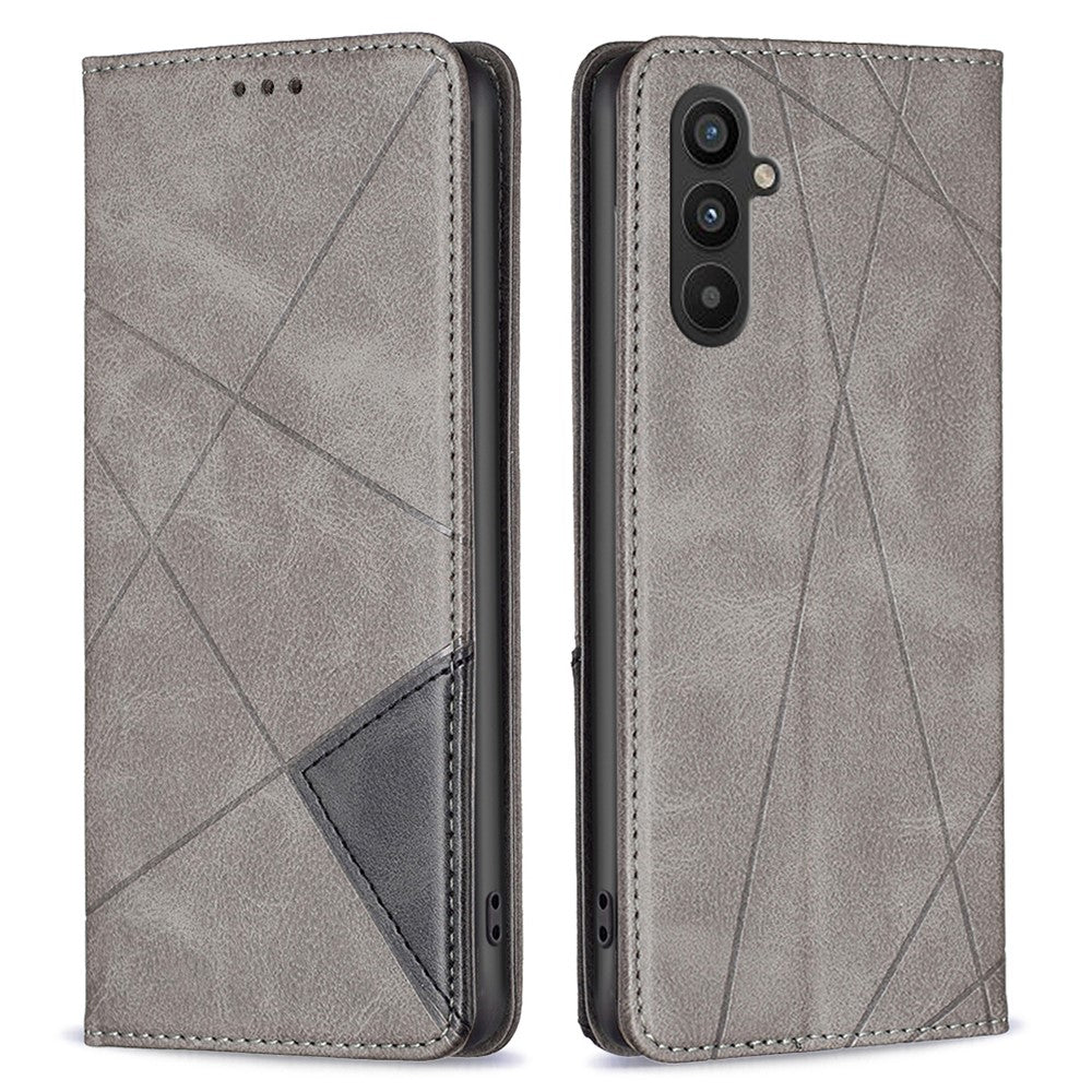 For Samsung Galaxy A34 5G Leather Case with Card Holder Imprinting Pattern Phone Stand Cover