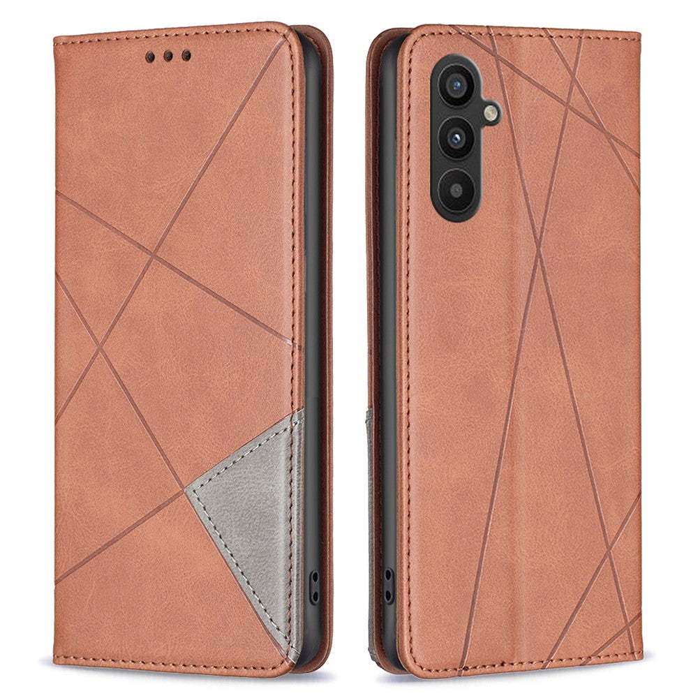 For Samsung Galaxy A34 5G Leather Case with Card Holder Imprinting Pattern Phone Stand Cover