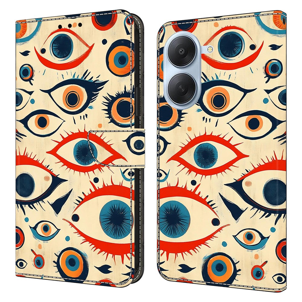 For Xiaomi Redmi A7 4G Wallet Stand Case Pattern Printing Leather Phone Cover