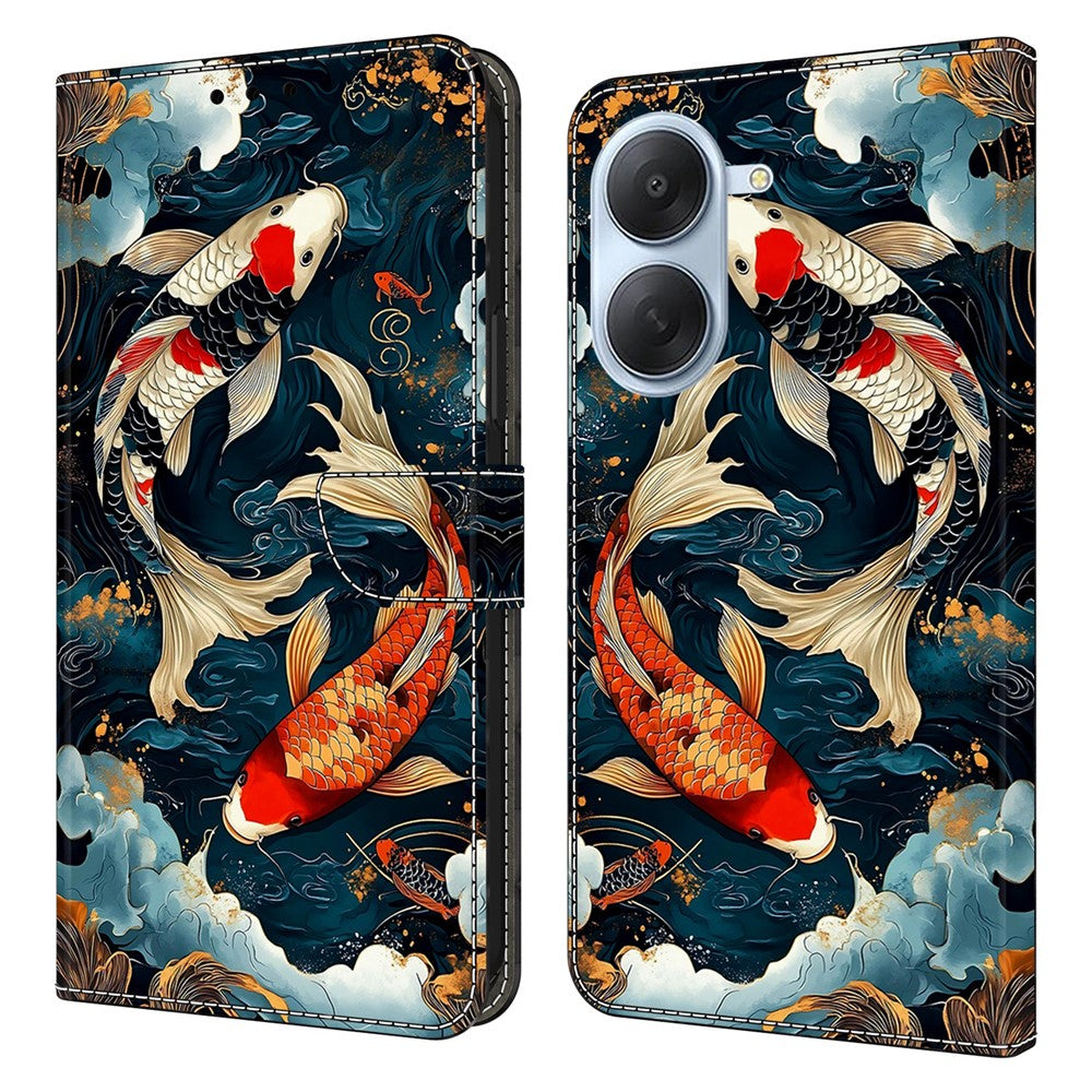For Xiaomi Redmi A7 4G Wallet Stand Case Pattern Printing Leather Phone Cover