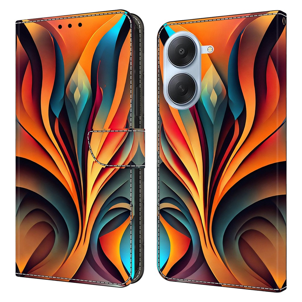 For Xiaomi Redmi A7 4G Wallet Stand Case Pattern Printing Leather Phone Cover