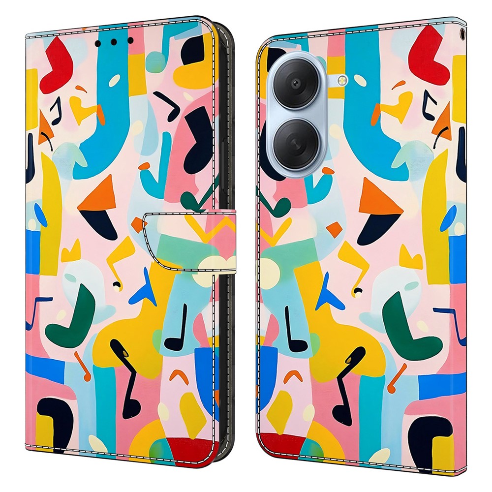 For Xiaomi Redmi A7 4G Wallet Stand Case Pattern Printing Leather Phone Cover