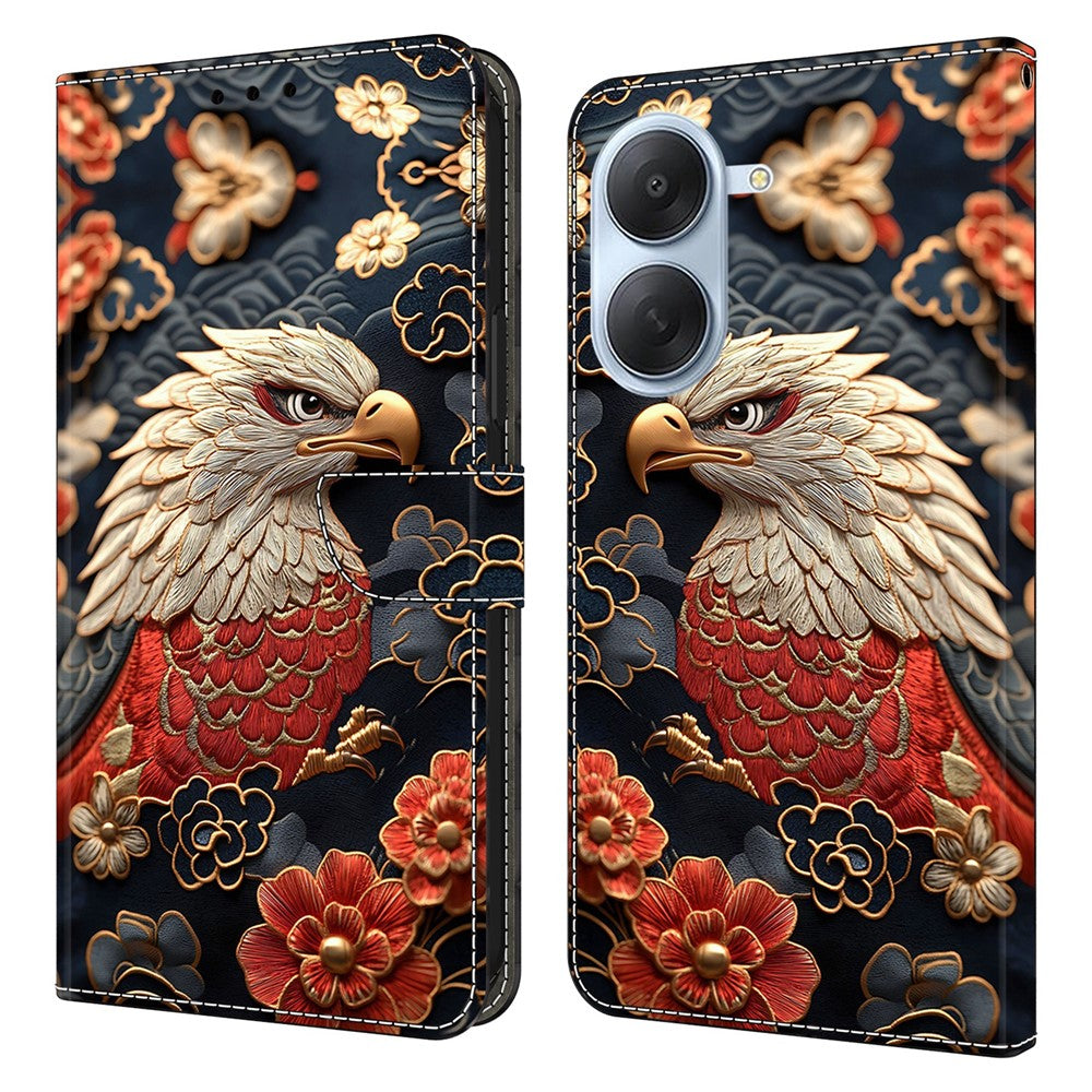For Xiaomi Redmi A7 4G Wallet Stand Case Pattern Printing Leather Phone Cover