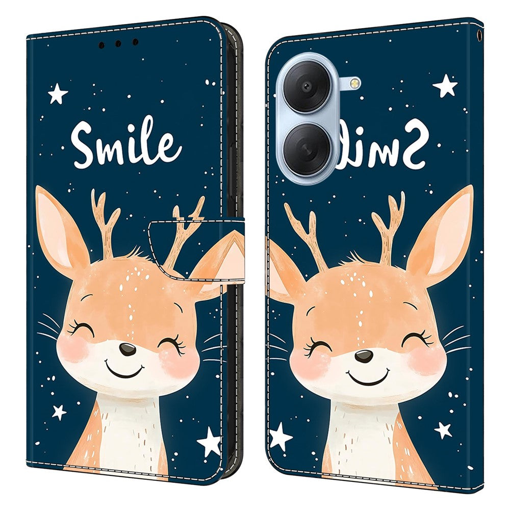 For Xiaomi Redmi A7 4G Wallet Stand Case Pattern Printing Leather Phone Cover