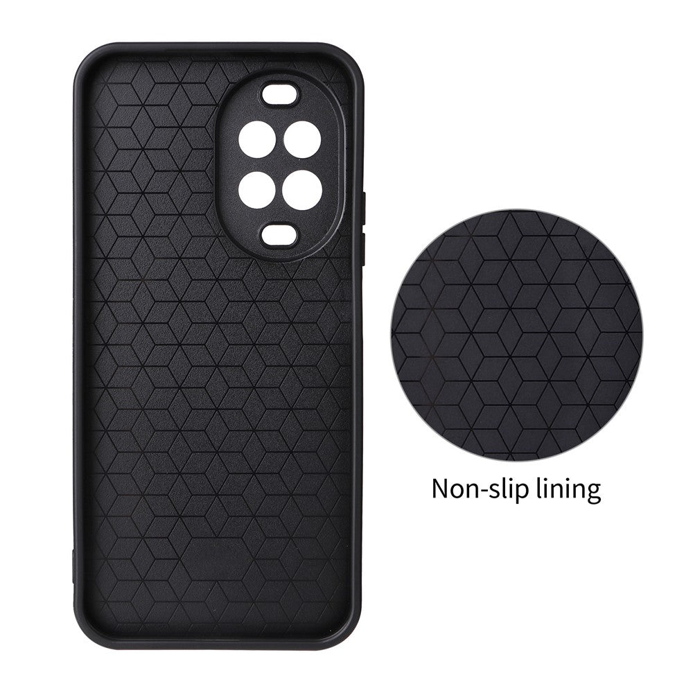 Huawei Nova 15 5G-skal, kolfiberstruktur, läderbelagt TPU PC-mobilskal med metallring för magnetiskt bilfäste