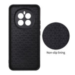 For Honor Magic7 5G Case Carbon Fiber Texture Leather Coated TPU PC Phone Cover with Metal Ring for Magnetic Car Mount