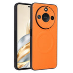 For Honor X60 5G  /  X9c Smart 5G Case Carbon Fiber Texture Leather Coated TPU PC Phone Cover with Metal Ring for Magnetic Car Mount