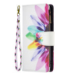 For Samsung Galaxy A34 5G Leather Case with Strap Pattern Printing Zipper Wallet Phone Stand Cover