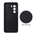 OnePlus Turbo 6X 5G / Realme P4x 5G-cover med kulfiberstruktur, læderbeklædt TPU-PC-mobilcover med metalring til magnetisk bilholder