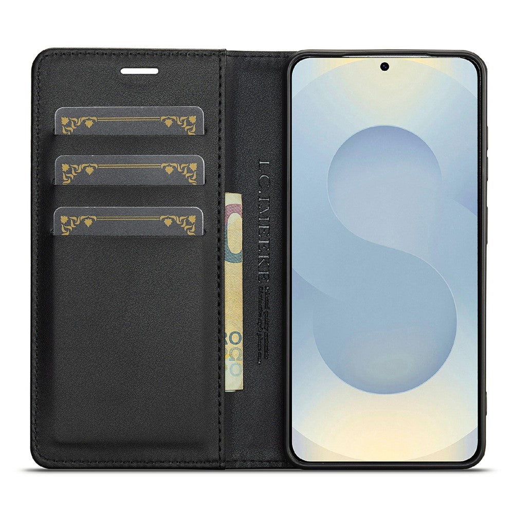 LC.IMEEKE Wallet Case for Samsung Galaxy A18 4G Carbon Fiber Texture Leather Phone Cover