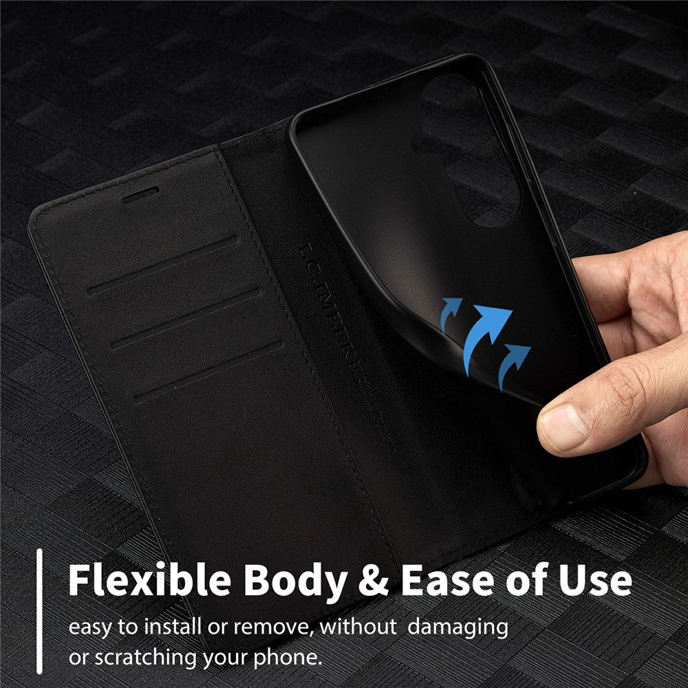 LC.IMEEKE Wallet Case for Samsung Galaxy A18 4G Carbon Fiber Texture Leather Phone Cover