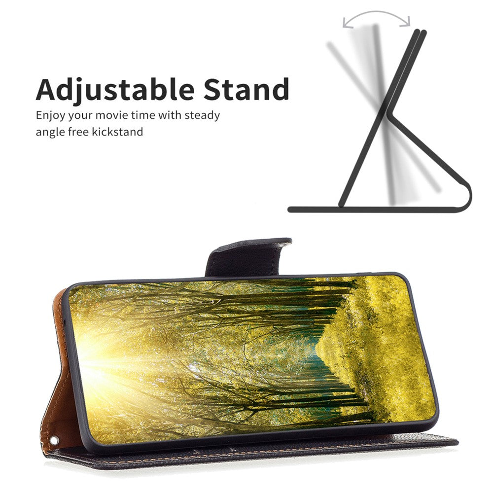 For Samsung Galaxy A34 5G Wallet Case Litchi Texture Flip Leather Mobile Cover Stand with Strap