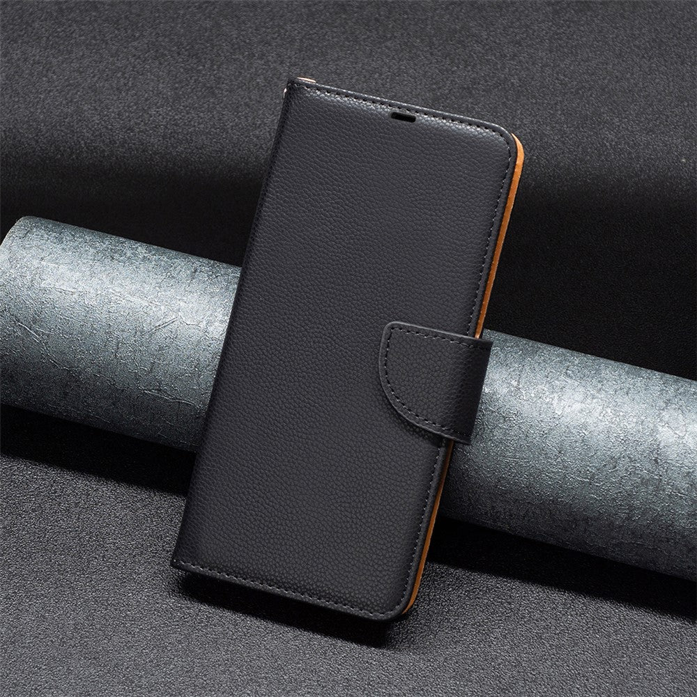 For Samsung Galaxy A34 5G Wallet Case Litchi Texture Flip Leather Mobile Cover Stand with Strap
