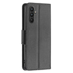 For Samsung Galaxy A34 5G Wallet Case Litchi Texture Flip Leather Mobile Cover Stand with Strap