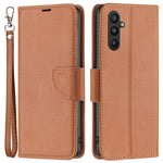 For Samsung Galaxy A34 5G Wallet Case Litchi Texture Flip Leather Mobile Cover Stand with Strap