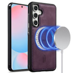 LC.IMEEKE L6 For Samsung Galaxy A18 4G Magnetic Case PU Leather Coated PC TPU Phone Cover
