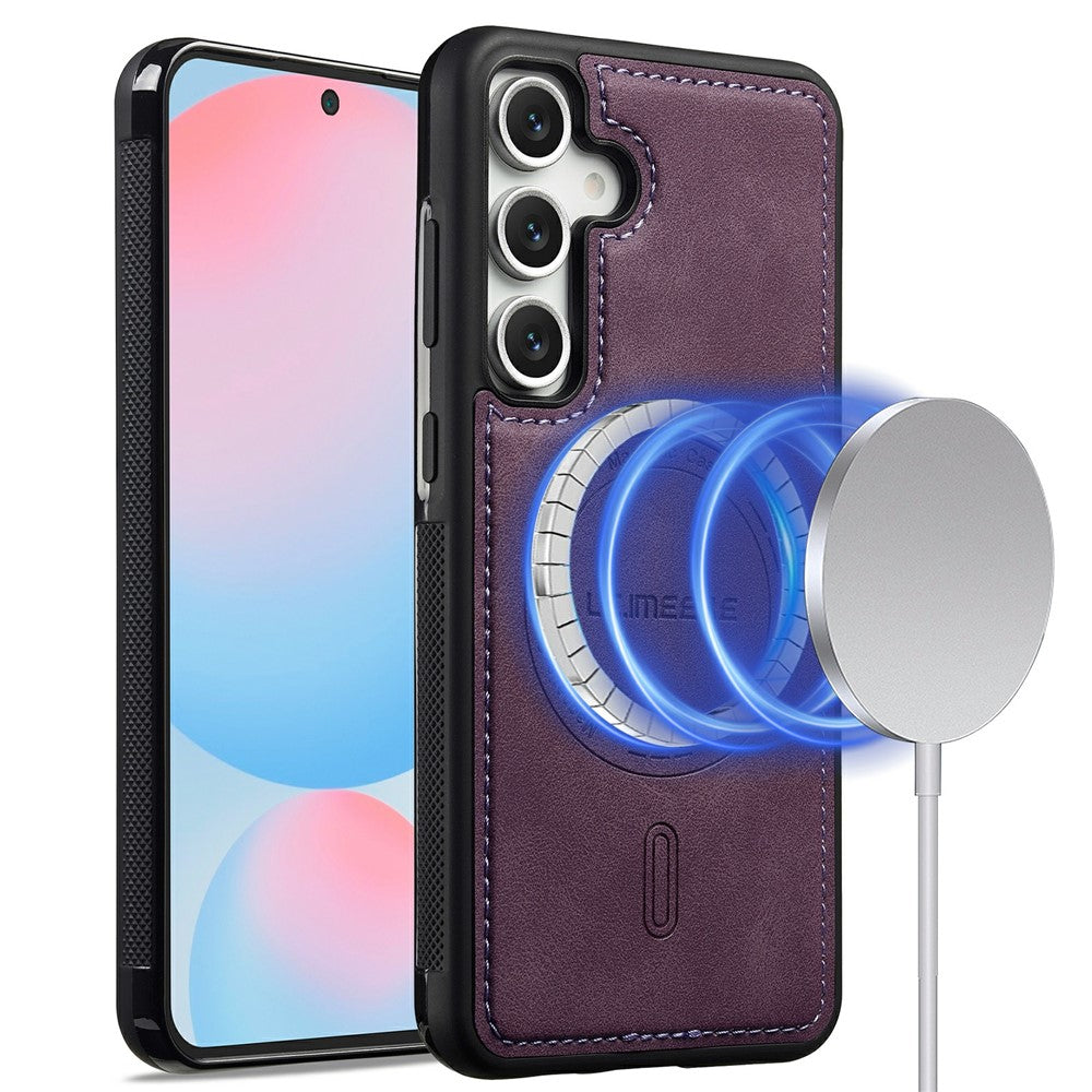 LC.IMEEKE L6 For Samsung Galaxy A18 4G Magnetic Case PU Leather Coated PC TPU Phone Cover