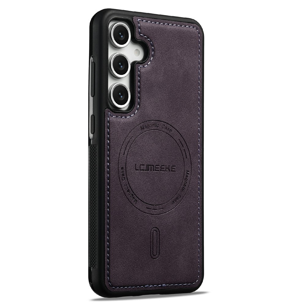 LC.IMEEKE L6 For Samsung Galaxy A18 4G Magnetic Case PU Leather Coated PC TPU Phone Cover