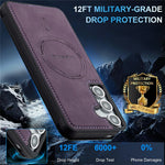 LC.IMEEKE L6 For Samsung Galaxy A18 4G Magnetic Case PU Leather Coated PC TPU Phone Cover