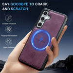 LC.IMEEKE L6 For Samsung Galaxy A18 4G Magnetic Case PU Leather Coated PC TPU Phone Cover