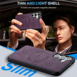 LC.IMEEKE L6 For Samsung Galaxy A18 4G Magnetic Case PU Leather Coated PC TPU Phone Cover