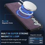 LC.IMEEKE L6 For Samsung Galaxy A18 4G Magnetic Case PU Leather Coated PC TPU Phone Cover