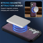 LC.IMEEKE L6 For Samsung Galaxy A18 4G Magnetic Case PU Leather Coated PC TPU Phone Cover