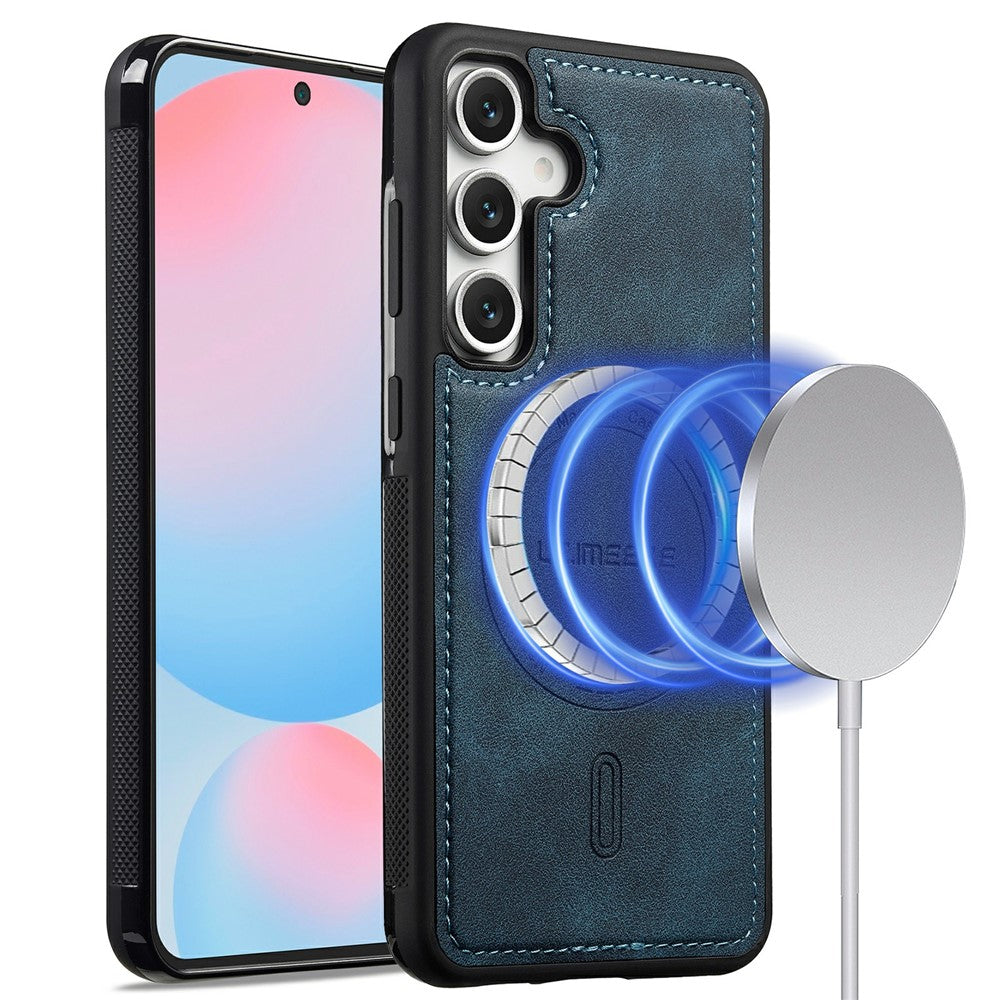 LC.IMEEKE L6 For Samsung Galaxy A18 4G Magnetic Case PU Leather Coated PC TPU Phone Cover