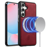 LC.IMEEKE L6 For Samsung Galaxy A18 4G Magnetic Case PU Leather Coated PC TPU Phone Cover