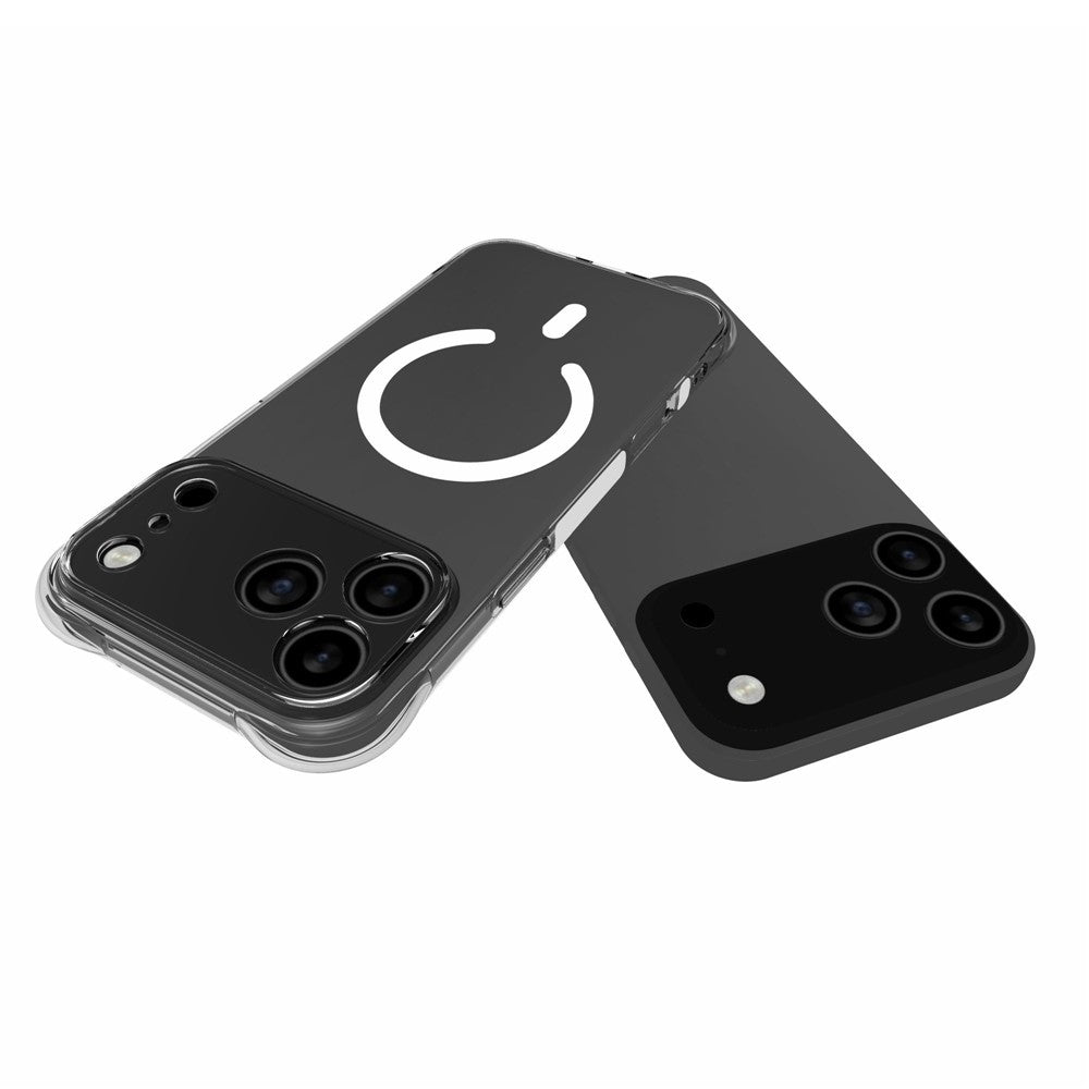 iPhone 17 Pro Max / 18 Pro Max Magnetiskt TPU-Skal - Genomskinligt