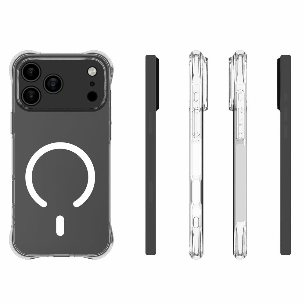 iPhone 17 Pro Max / 18 Pro Max Magnetiskt TPU-Skal - Genomskinligt