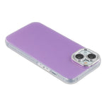 For iPhone 15 Case PC + TPU IMD Phone Cover with Electroplated Camera Frame