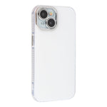 For iPhone 15 Case PC + TPU IMD Phone Cover with Electroplated Camera Frame