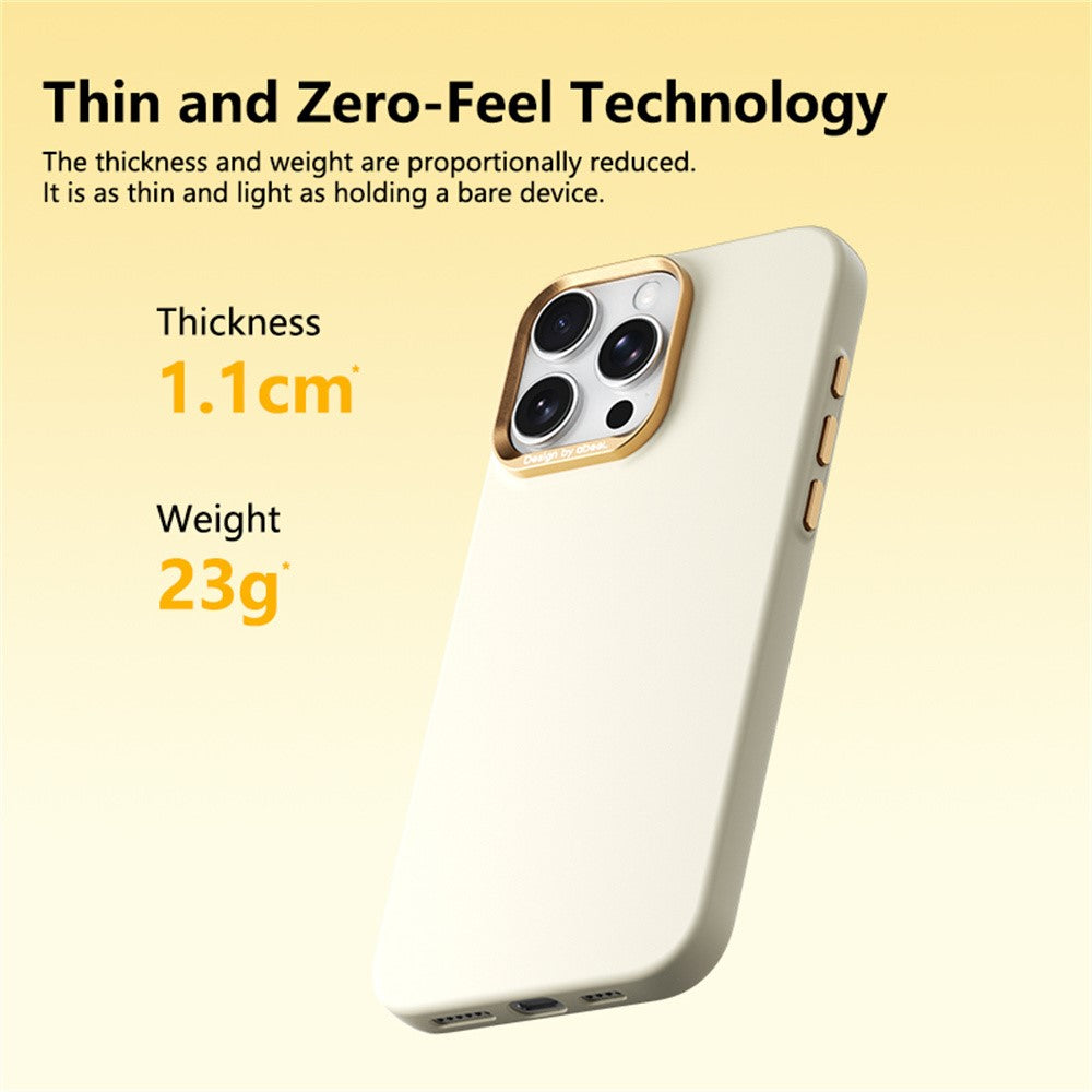 ABEEL For iPhone 16 Pro Magnetic Case Liquid Silicone Skin Feel PC Phone Cover