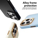 ABEEL For iPhone 16 Pro Magnetic Case Liquid Silicone Skin Feel PC Phone Cover