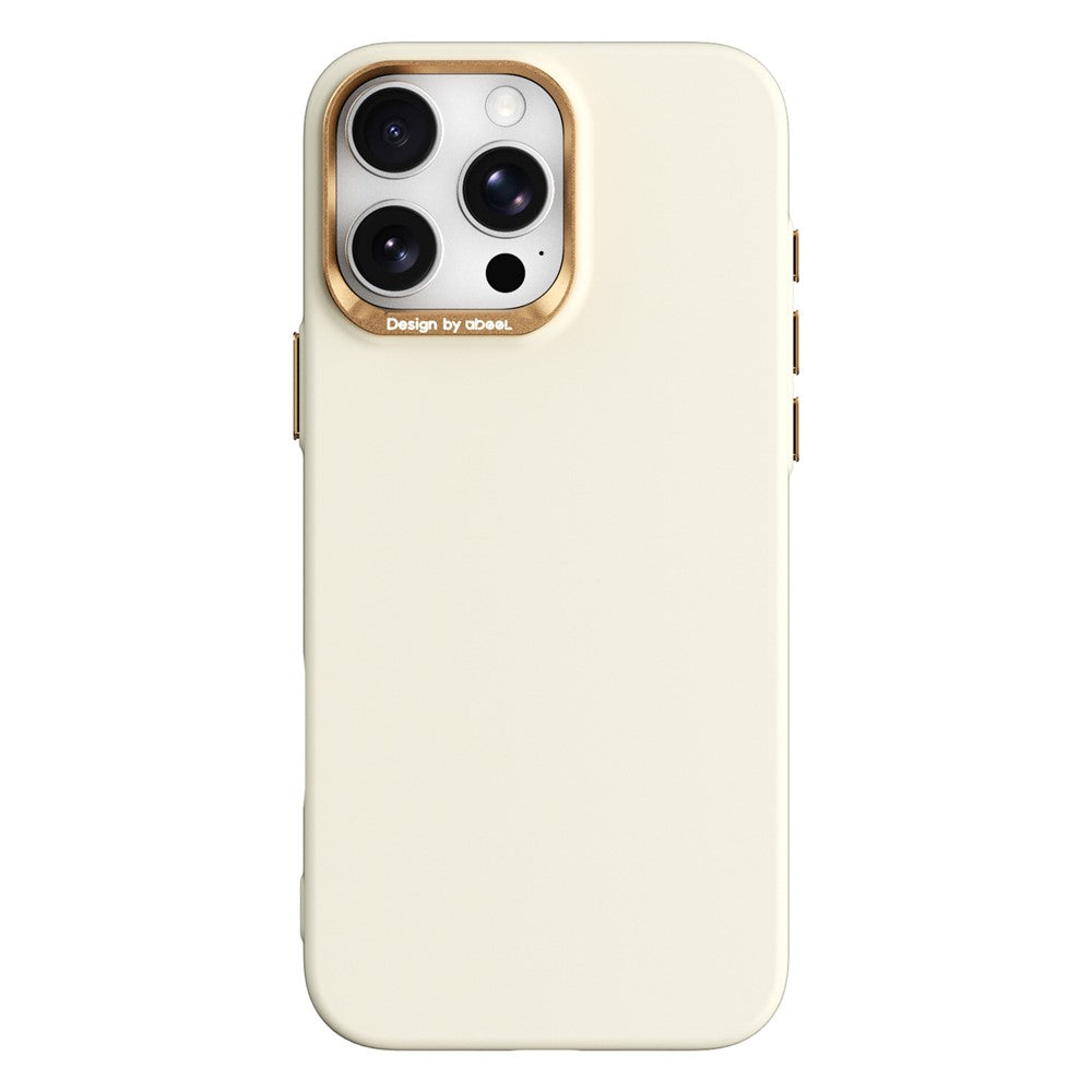 ABEEL For iPhone 16 Pro Max Magnetic Case Liquid Silicone Skin Feel PC Phone Cover